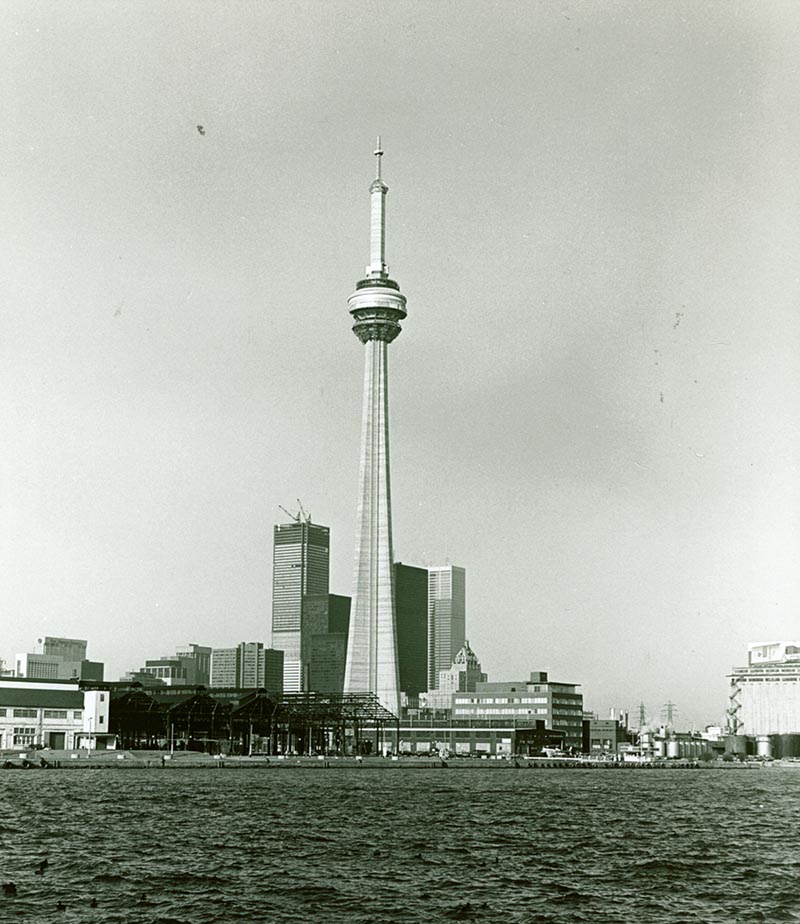 CN Tower under construction