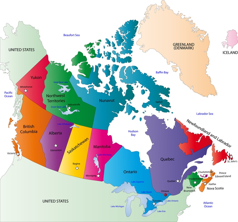 Map of Canada