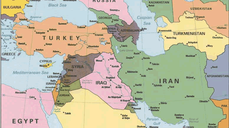 middle east map