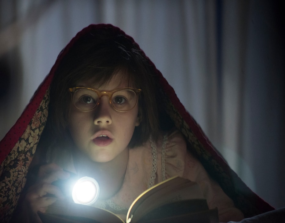 Sophie played by Ruby Barnhill, scene from The BFG, 2016 movie