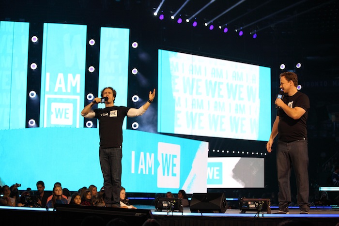 WE Day co-founders Craig and Marc Kielburger at WE Day Family 2016