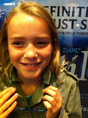 Olivia at Matilda the Musical in Toronto
