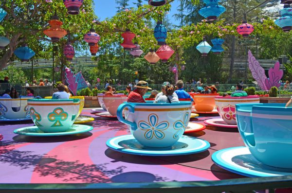 Mad Tea Party Teacup Amusement Ride in Disneyland