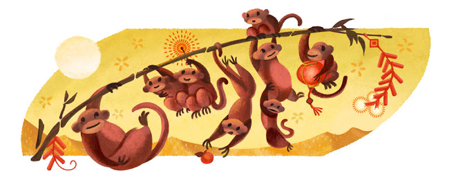 year of monkey doodle 4 google