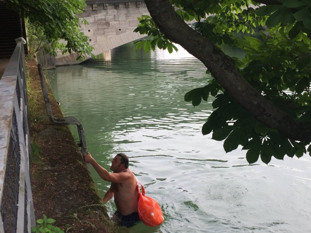 climbing benjamin david swims