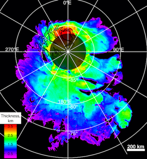 mars south pole