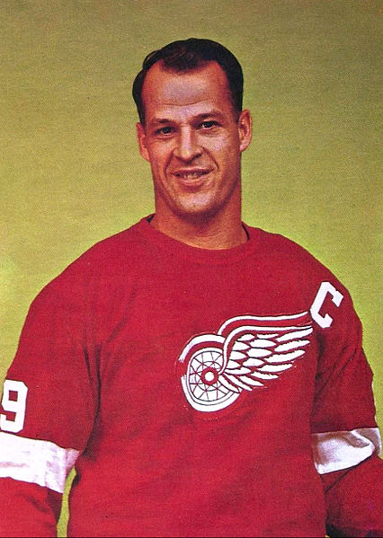 Gordie Howe's hockey card