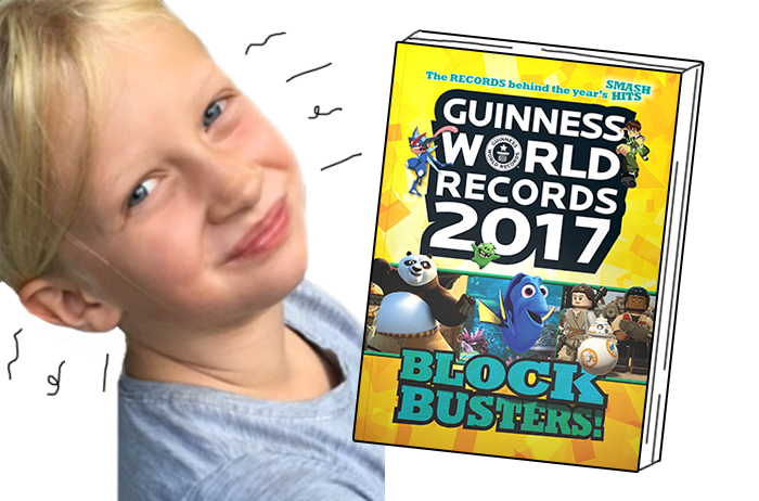Lillie and World Records 2017 book