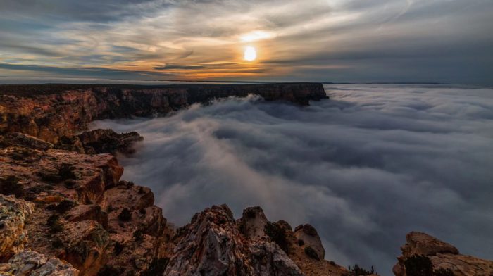 grand canyon clouds