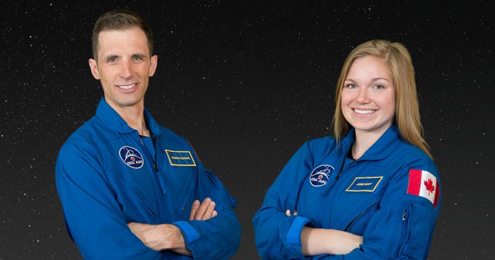 astronauts Joshua-Kutryk-and-Jennifer-Sidey