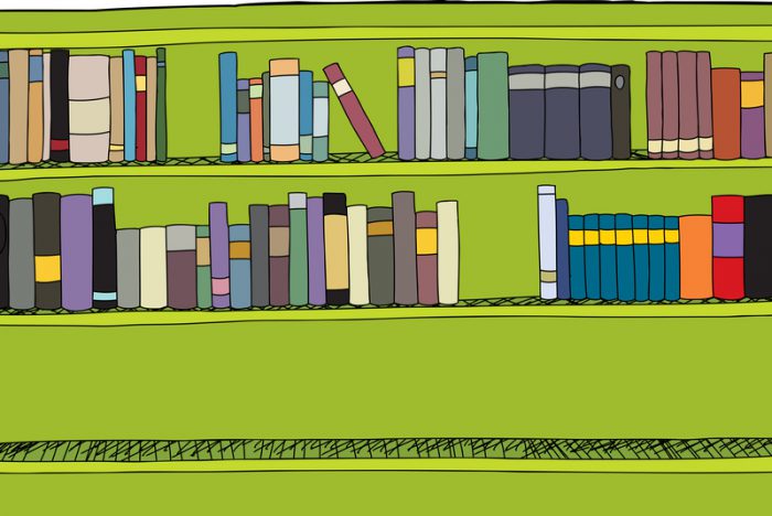 Illustration 54217824 © Eric Basir - Dreamstime.com bookshelf