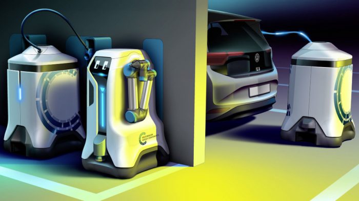 car-charging robot Volkswagen