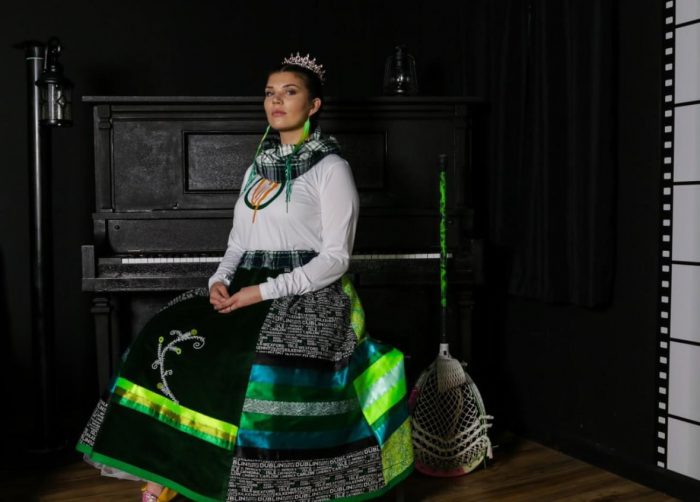 Akwesasne mother designs ribbon skirt honouring Ireland Lacrosse 
