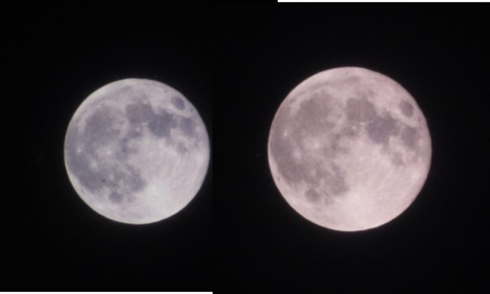 Moon apogee vs perigee