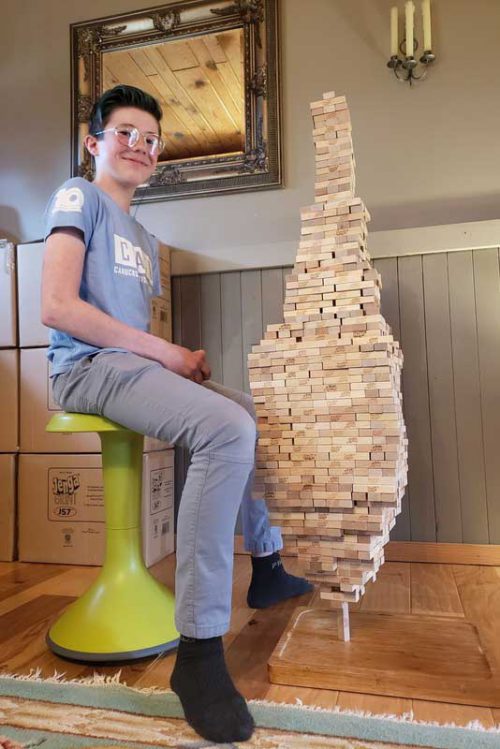 BC boy breaks own world record for stacking Jenga blocks Owl Connected