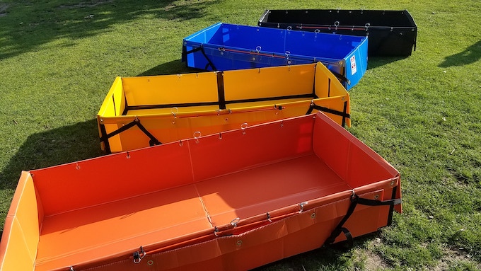 The Backpack Barge 2.0 is your boat in a box!