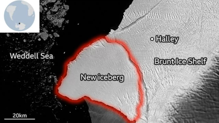 See this London-sized iceberg for the first time