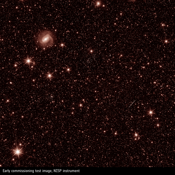 Dark matter telescope releases test image